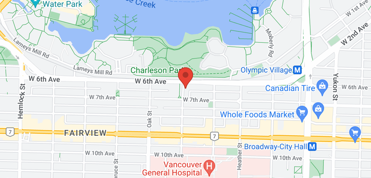map of 110 889 W 7TH AVENUE